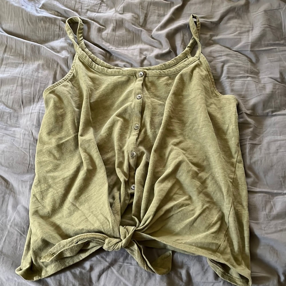 Loft sleeveless tie bottom tank